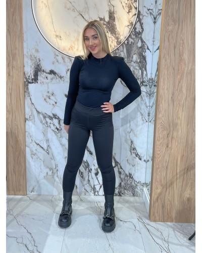 Legginsy push-up gładkie By o la la...! czarne