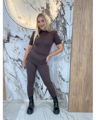 Legginsy push-up gładkie By o la la...! chocomus