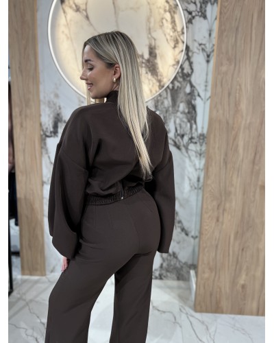 Komplet bluza z golfem plus spodnie By o la la...! chocomus