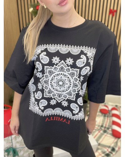 T-shirt bandanka La Milla czarna