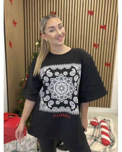 T-shirt bandanka La Milla czarna