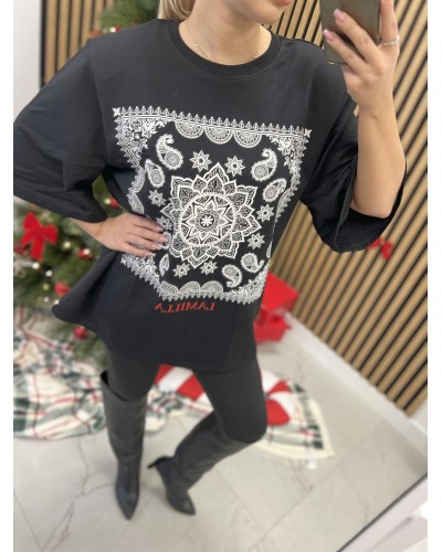 T-shirt bandanka La Milla czarna