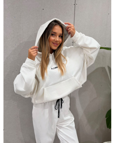 Bluza z kapturem La Milla śmietanowa