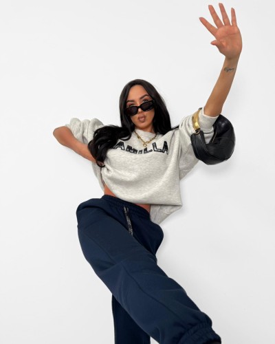 Spodnie dresowe ocieplane La Milla granatowe