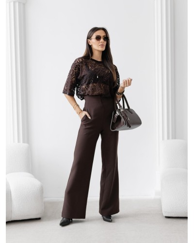 T-shirt koronkowy By o la la...! chocomus