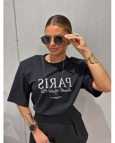 T-shirt La Milla Paris Stylish Club czarny