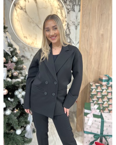 Marynarka dwurzędowa By o la la...! czarna