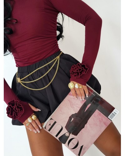 Bluzka ROSE burgundowa