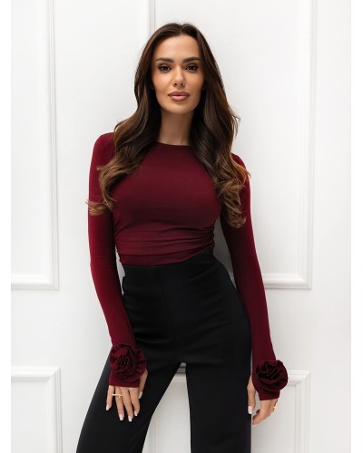 Bluzka ROSE burgundowa