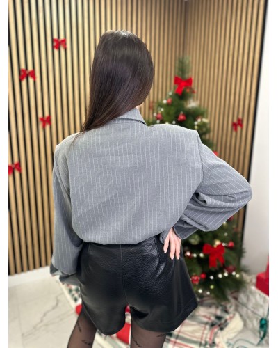 Koszula z krawatem La Milla szara w paski