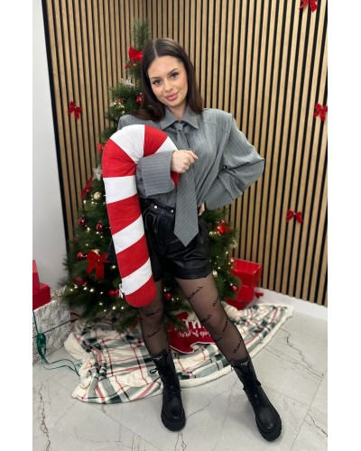 Koszula z krawatem La Milla szara w paski