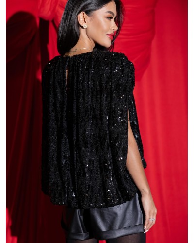 Cekinowa bluzka By o la la...! czarna