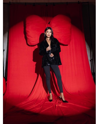 Cekinowa marynarka By o la la...! czarna