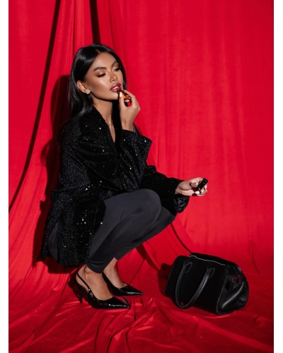 Cekinowa marynarka By o la la...! czarna