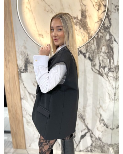 Kamizelka materiałowa By o la la...! czarna