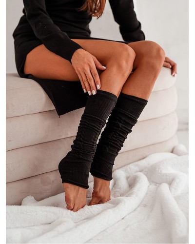 Getry ocieplacze warkocz czarne