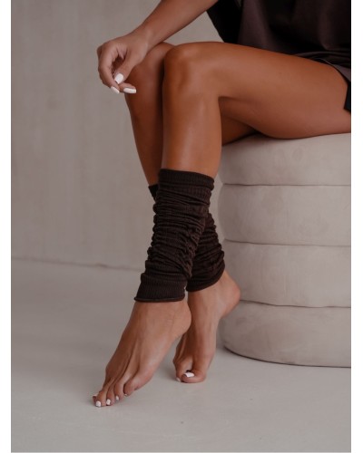 Getry ocieplacze warkocz czekoladowe