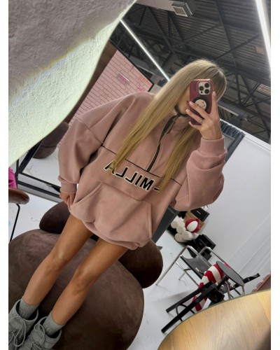 Bluza Aspen na suwak La Milla pudrowy róż