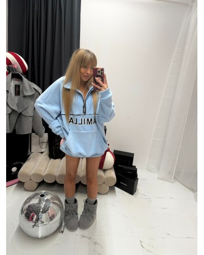 Bluza Aspen na suwak La Milla błękitna