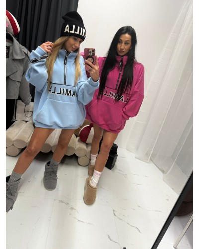 Bluza Aspen na suwak La Milla amarantowa