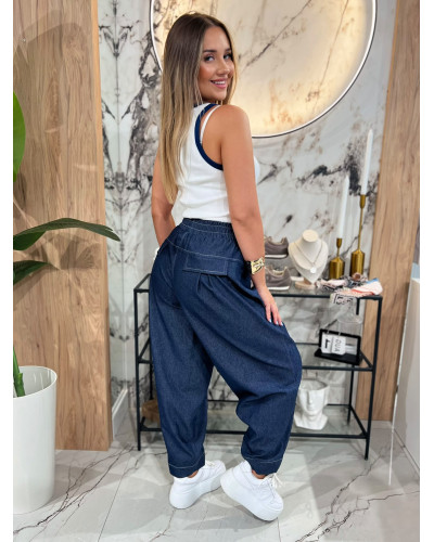 Spodnie balony a'la jeans By o la la...! navy blue