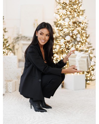 Marynarka dwurzędowa By o la la...! czarna