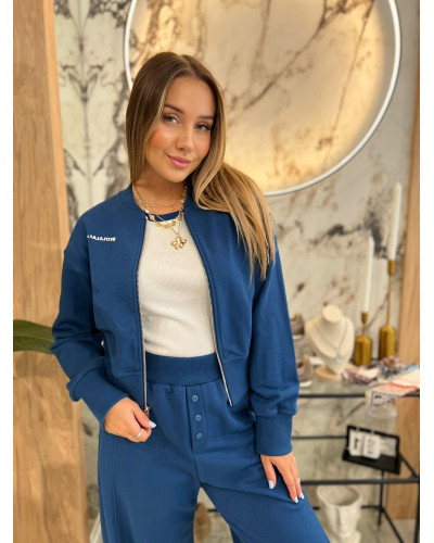Bluza bomber By o la la...! navy blue
