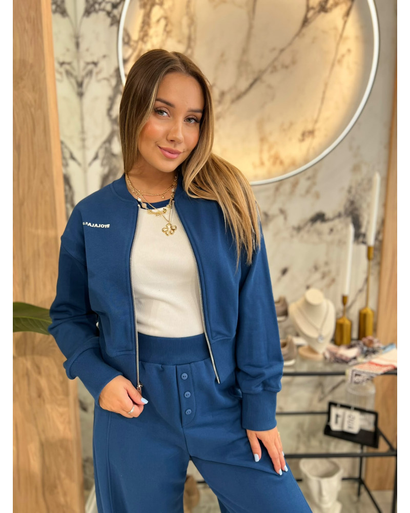 Bluza bomber By o la la...! navy blue