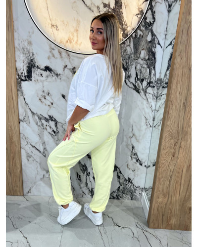 Spodnie dresowe z przeszyciem By o la la...! sunshine