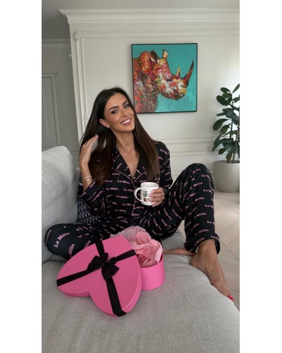 Piżama LOGO La Milla czarna