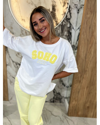 Spodnie dresowe z przeszyciem By o la la...! sunshine