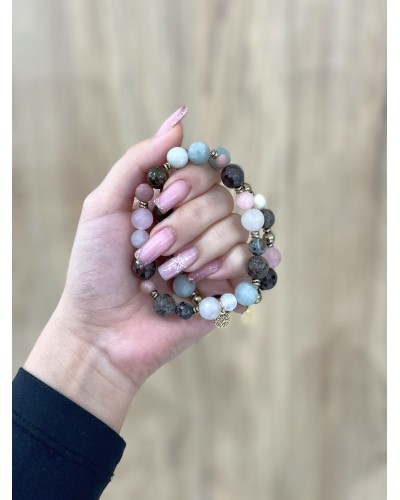 Bransoletka z kamieni By o la la...! z zawieszką