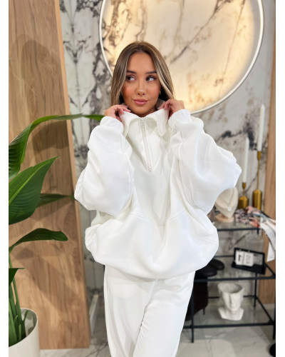 Bluza z rozpinaną stójką By o la la...! perła