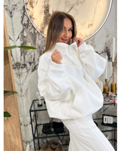 Bluza z rozpinaną stójką By o la la...! perła
