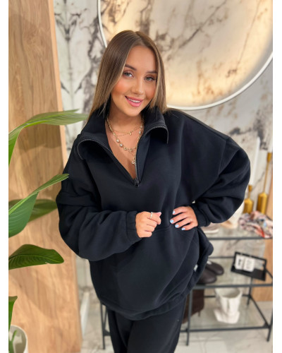 Bluza z rozpinaną stójką By o la la...! czarna