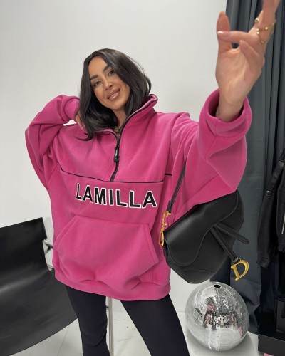 Bluza Aspen na suwak La Milla amarantowa