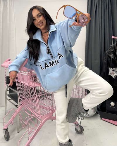 Bluza Aspen na suwak La Milla błękitna