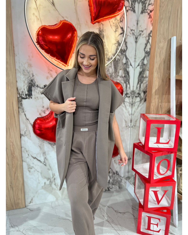 Bokserka z przeszyciem By o la la...! kakao