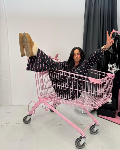 Piżama LOGO La Milla czarna