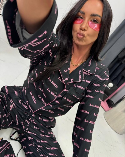 Piżama LOGO La Milla czarna