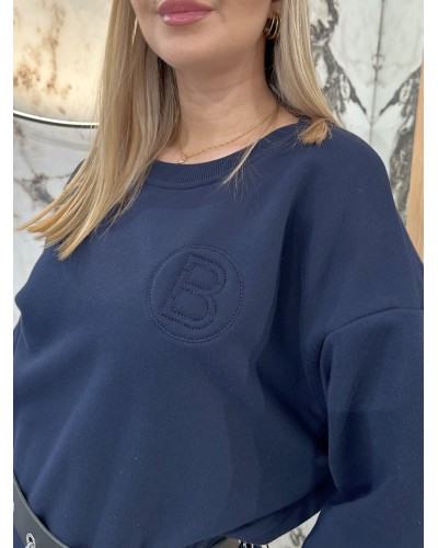 Bluza długa By o la la...! granatowa