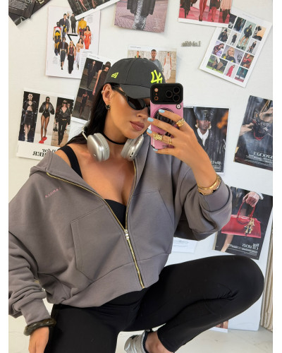 Bluza rozpinana La Milla szara