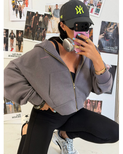 Bluza rozpinana La Milla szara