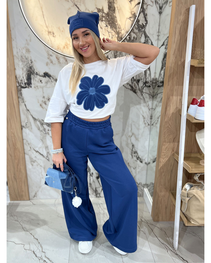 Spodnie dresowe z szeroką nogawką By o la la...! denim