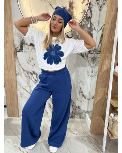 Spodnie dresowe z szeroką nogawką By o la la...! denim