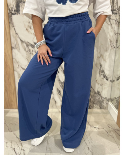 Spodnie dresowe z szeroką nogawką By o la la...! denim