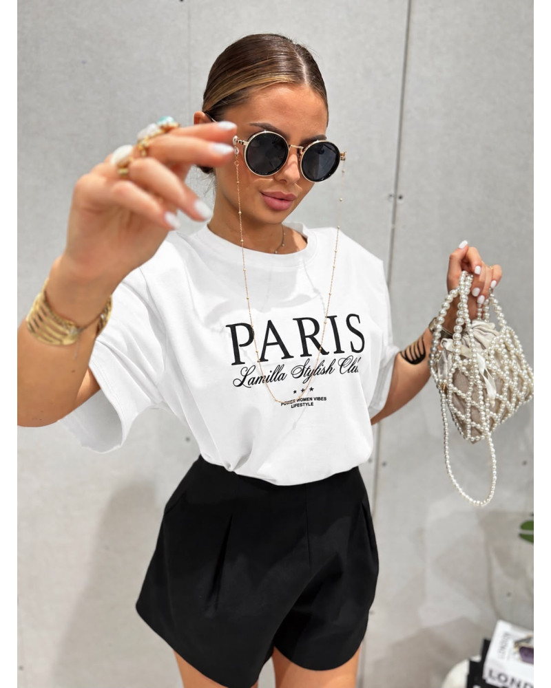 T-shirt La Milla Paris Stylish Club biały