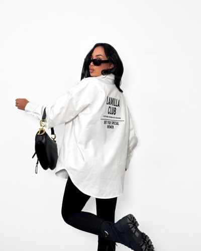 Koszula jeansowa La Milla biała