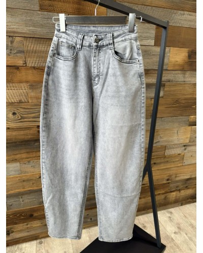 Spodnie jeansowe banany By o la la...! szare