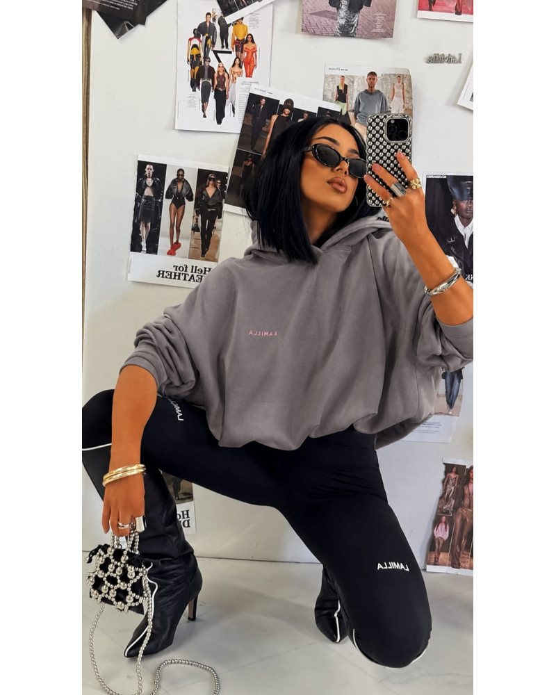 Bluza z kapturem La Milla szara